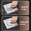 2Pcs Stainless Steel Floor Drain & Basin Drain Combo, Foot Pedal & Pop Up Anti-Odor Hair Catcher Filter For Bathroom Kitchen Sho