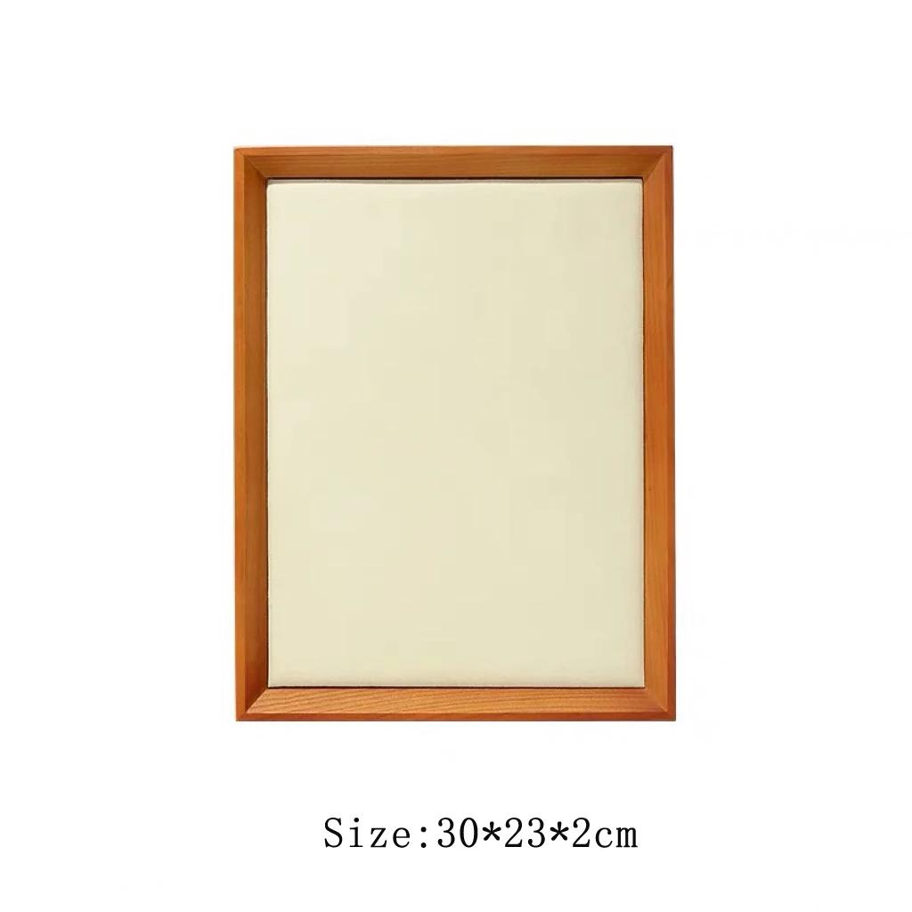 Solid Wood Microfiber Velvet Cloth Mostly Used for Inner Oblique Empty Tray Viewing Pallet Jewelry Display Storage Tray