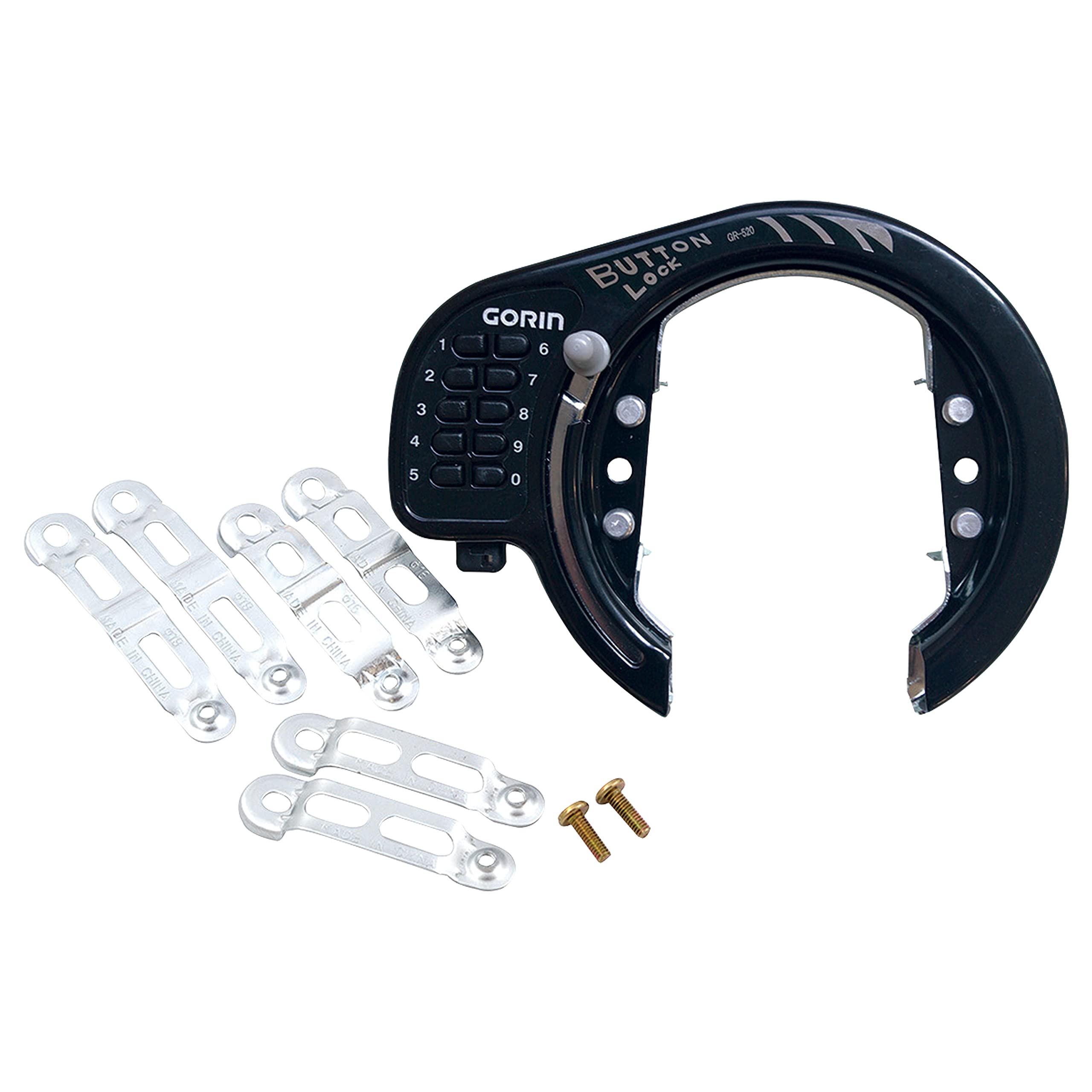 

GORIN Large Button Ring Lock, Black, GR520-K чорний