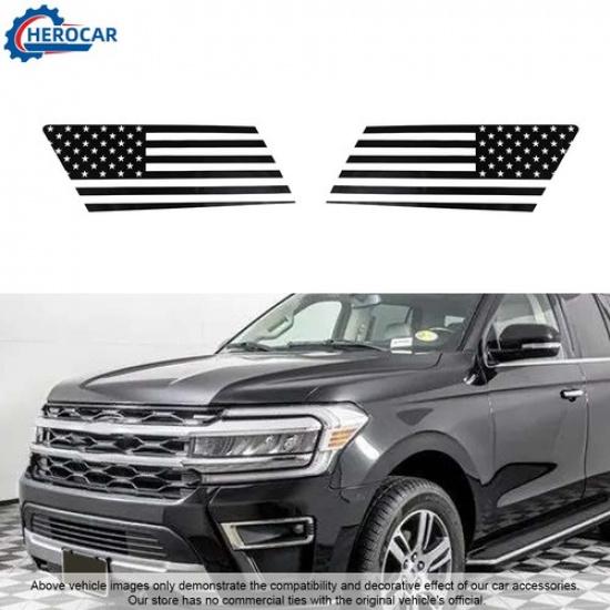 2X Rear Window Glass Panel Decor Sticker Cover Decal For Ford Expedition Max 18+