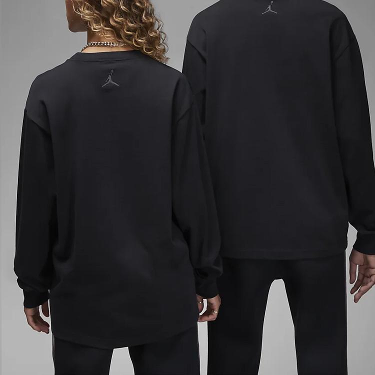 Air Jordan X A Ma Maniére Long-Sleeve Black Unisex Tops DX5649-010