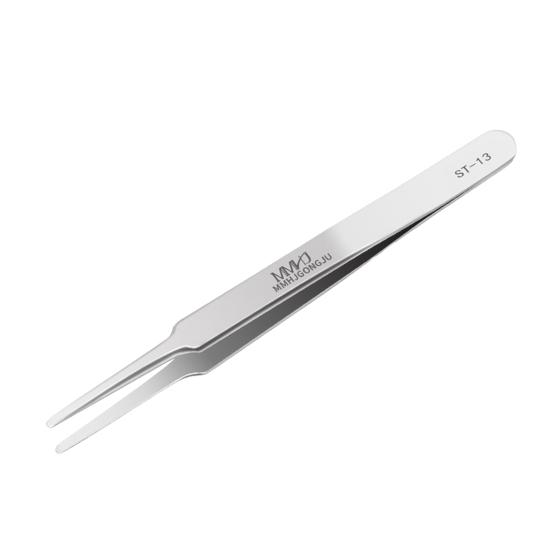 Anti-static Precision Tweezers Anti-deformation Pointed Curved Tip Stainless Steel High Hardness Eyebrow Tweezers Repair
