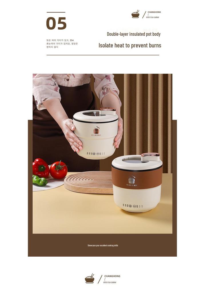 Smart Mini Multifunctional Automatic Rice Cooker & Hot Pot for Small Spaces