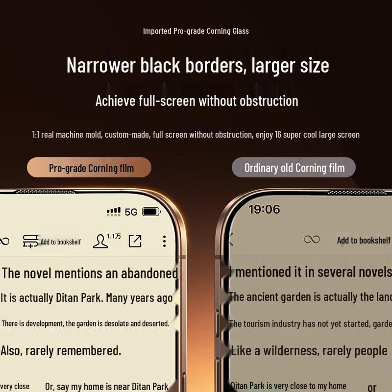 Ugreen Corning Glass Full Screen Protector for iPhone 16 Pro Max with Dust-Free Application
