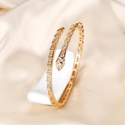 Seiko Full Diamond Snake Bone Bracelet Wind Personality Versatile Exaggerated Bracelet