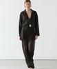 Masimodutti Fluid Contrast Silk Pants