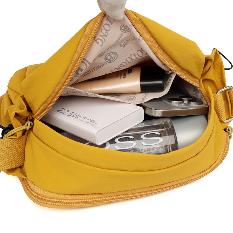 Waterproof Ultra-light Nylon Bag Women's Outdoor Large Capacity Shoulder Crossbody Bag
