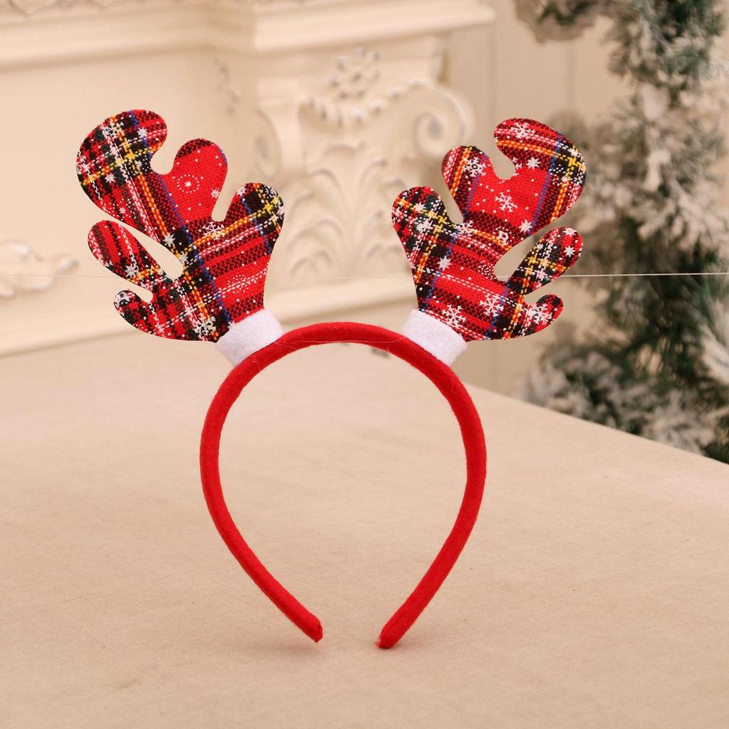 Individually Packaged Cartoon Christmas Headbands: Festive Decorations and Party Gifts with Antlers.