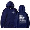 Womens Hooded Sweatshirt 350g Air Layer Loose Fit Printed Casual Streetwear