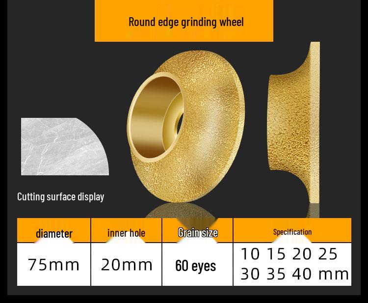 Diamond Grinding Wheel for Stone and Tile Edges