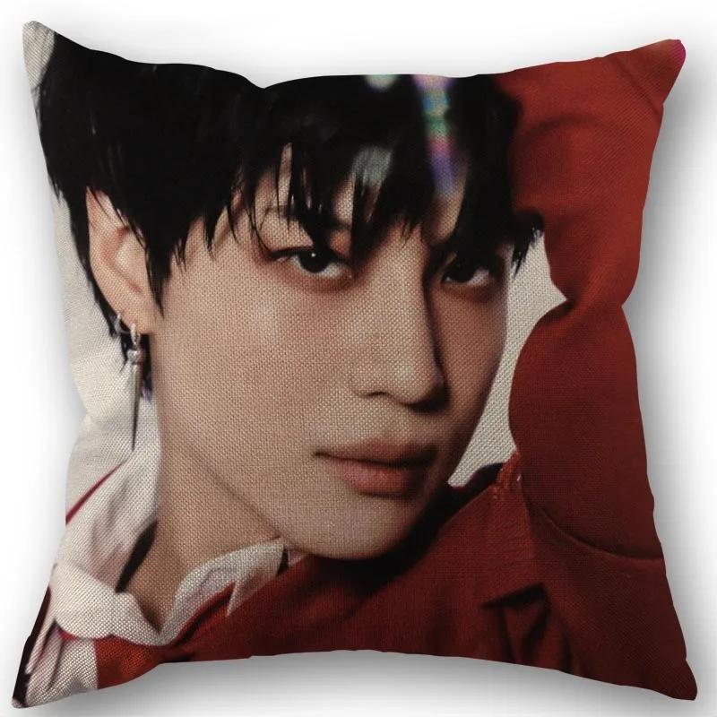 Taemin Kpop Star Pillowcase High Quality Home Textile Cotton Linen Fabric 45x45cm One Side Decoration Pillow Cover New 0519