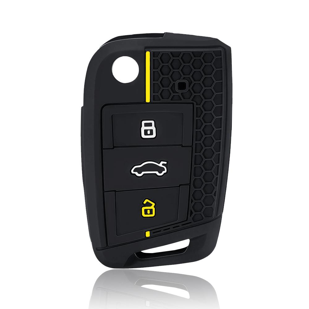 New Style Key Case Cover For Vw Golf 7 Gti Polo T-Cross T-Roc Touran Tiguan Skoda Octavia Rapid Fabia Seat Ibiza Leon Ateca