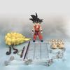 SHF Dragon Ball Kid Goku Action Figure With Kinton Nimbus Cloud Power Pole Interchangeable Heads Hands Tail Anime Model Toy Gift