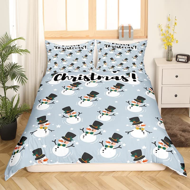 Copripiumino di Natale Set King Queen Full Twin Size per bambini adolescenti adulti Set di biancheria da letto Copripiumino in poliestere con federa