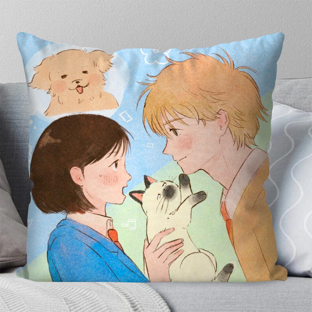 Skip And Loafer Youth Campus Animation Pillow Case Square Pillow Bedroom Sofa Leisure Comfort Living Room Home Decoration 40X40