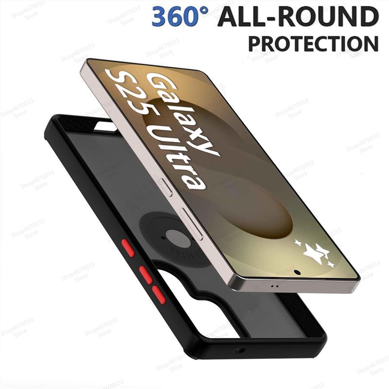 Magnetický kryt na telefon s držákem prstenu pro Samsung Galaxy S25 S24 S23 S22 S21 S20 Ultra Plus FE Note 20 Ultra Nárazuvzdorný kryt Fundas