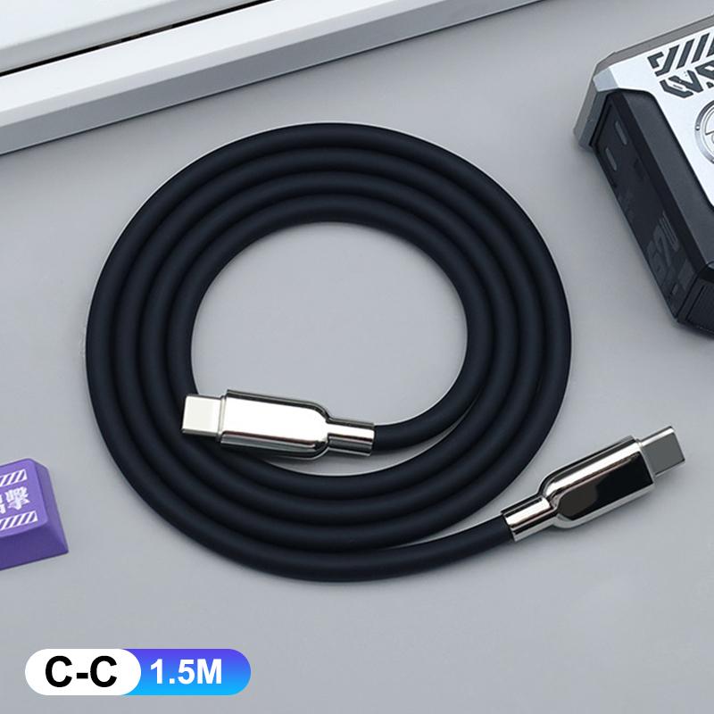 240W Pd3.1 Liquid Silicone Usb C Type-C Fast Charging Cable 15 16 17 S23 S24 S25