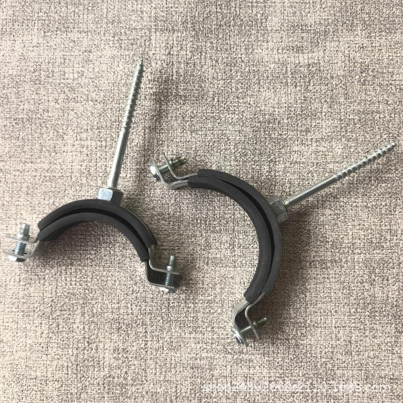 Thickened Galvanized Iron PPR Pipe Clip - Water Pipe Fixing Clamp