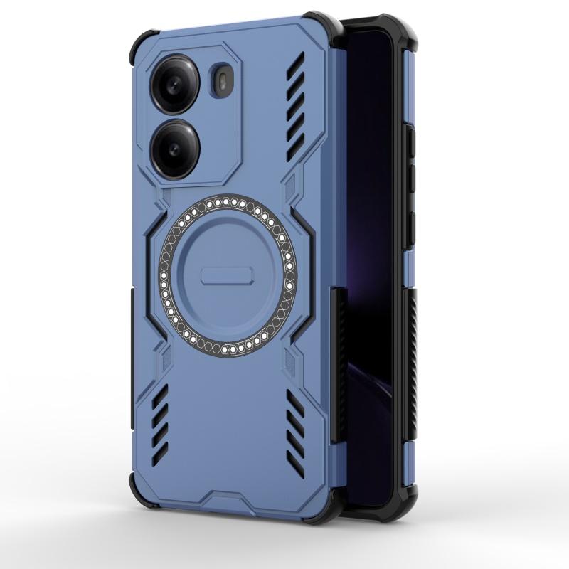 Magnetisk Luksus Armor Støtsikkert Deksel For Poco X7 Pro Capas Luksusfarge Hardt Støtsikkert Sirkulært Magnetisk Xiaomi Poco X7 Pro