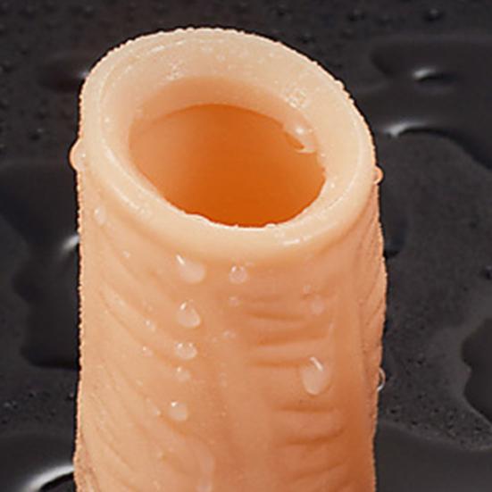 2 pezzi anello di ritardo del pene lunga durata morbido silicone universale dildo prepuzio per interni