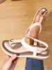 Sommer 2025 Flache Strandsandalen mit weicher Sohle - Böhmischer Stil, Übergröße für Damen
