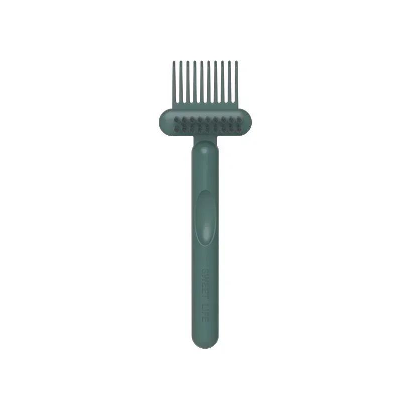 Comb 2In1 Cleaning Brush Hairbrush Cleaner Rake Embedded Tool Mini Dirt Remover for Hair Dust Home Salon Use