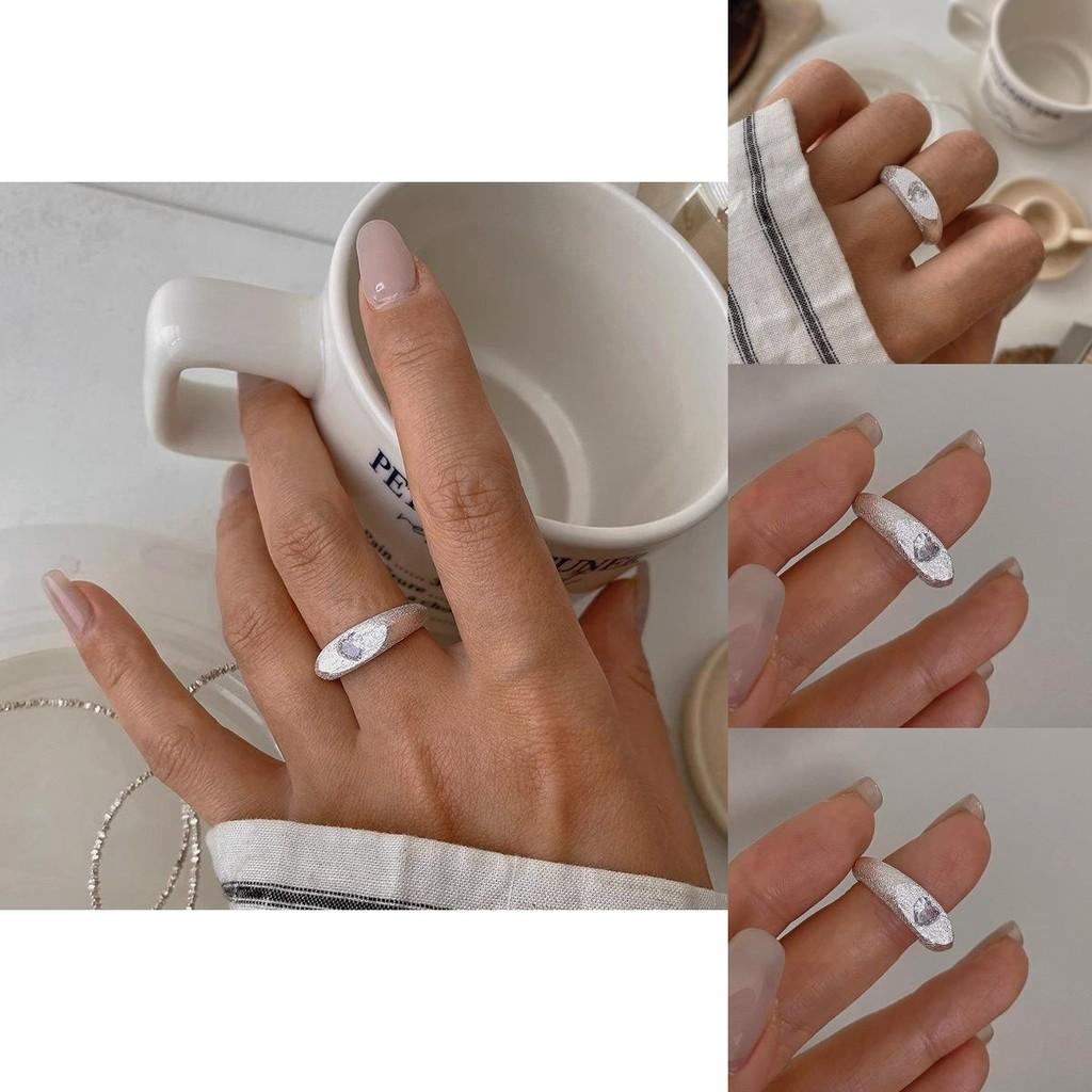 Elegant Heart Shaped Adjustable Copper Ring For Women With Sparkling Rhinestones