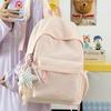 Schulrucksack1011 Herbst neuer Rucksack große Kapazität Einschulung Mittelschüler Schulrucksack mehrfarbiger Rucksack mit Stickerei-Schleife