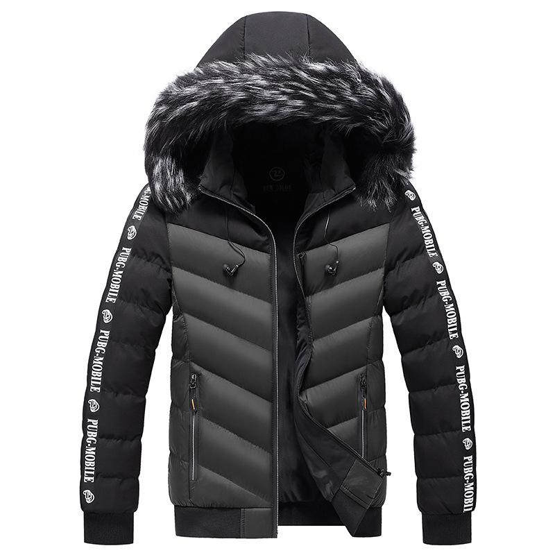 Winter Men's Padded Jacket Fashion Men Cotton Thick Warm Parkas Casual Windbreaker Thermal Hooded Coats Mens Clothing