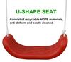 Single-Person Metal Swing, Robust Steel Frame, Thick Blow-moulded Seat, for Garden / Outdoor Use