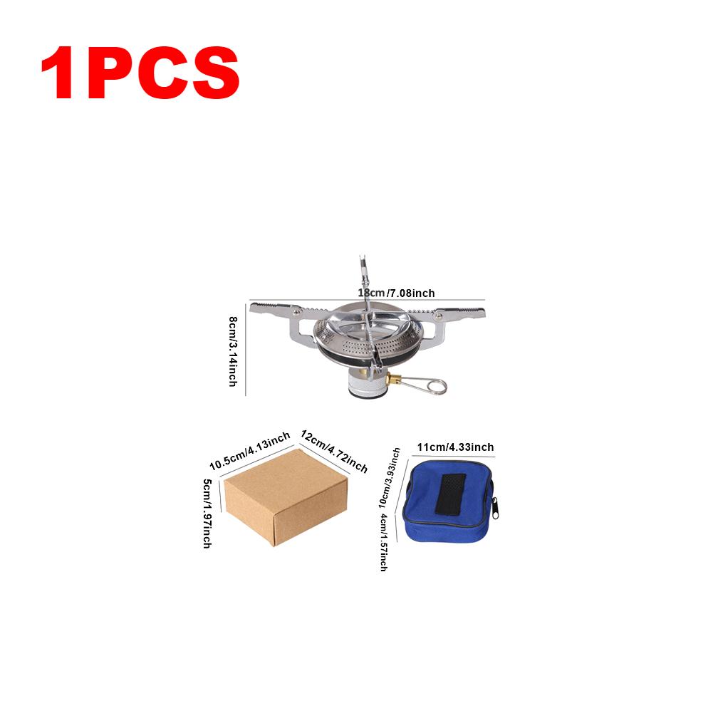 1/2/3PCS Outdoor Camping Gas Stove With Storage Bag Outdoor Emergency Electronic Stove Head Folding Stove Burners Estufa de gas
