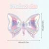 2 Pack Rainbow Transparent Bow Balloons Wedding Gender Reveal Baby Shower Birthday Party Valentine's Day