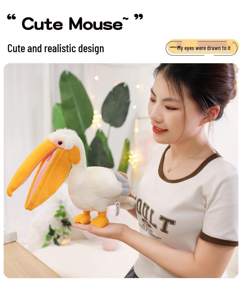 Kreative Niedliche Pelikan Plüschpuppe - Kindergeschenk & Lustiges Stoffpuppenkissen