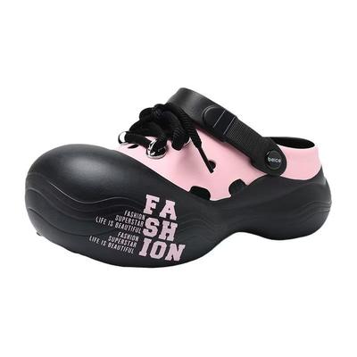 Cartoon Schattige Dikke Zool Gesloten Teen Pantoffels voor Ouder-Kind - Stappen op Wolken Comfort Buiten Bubbel Schoenen & Dames Sandalen
