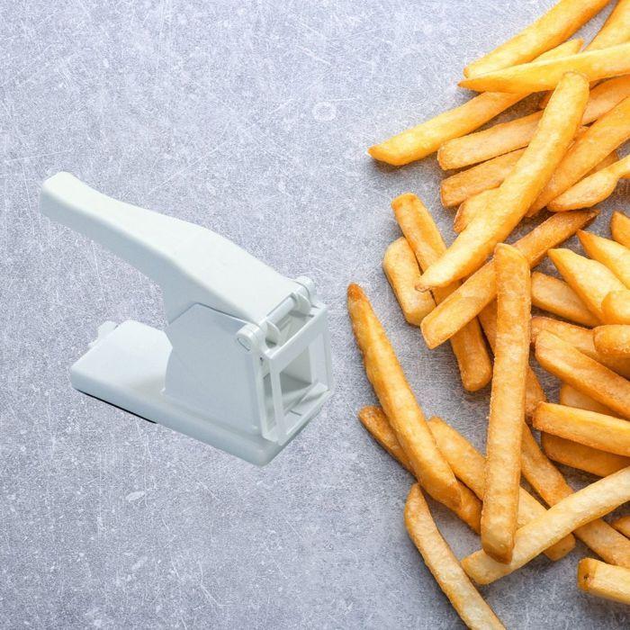 Ustensile de cuisine - Fackelmann - Coupe frite - 2 grilles de découpe - Acier inoxydable - 27x14.5x9.2 cm