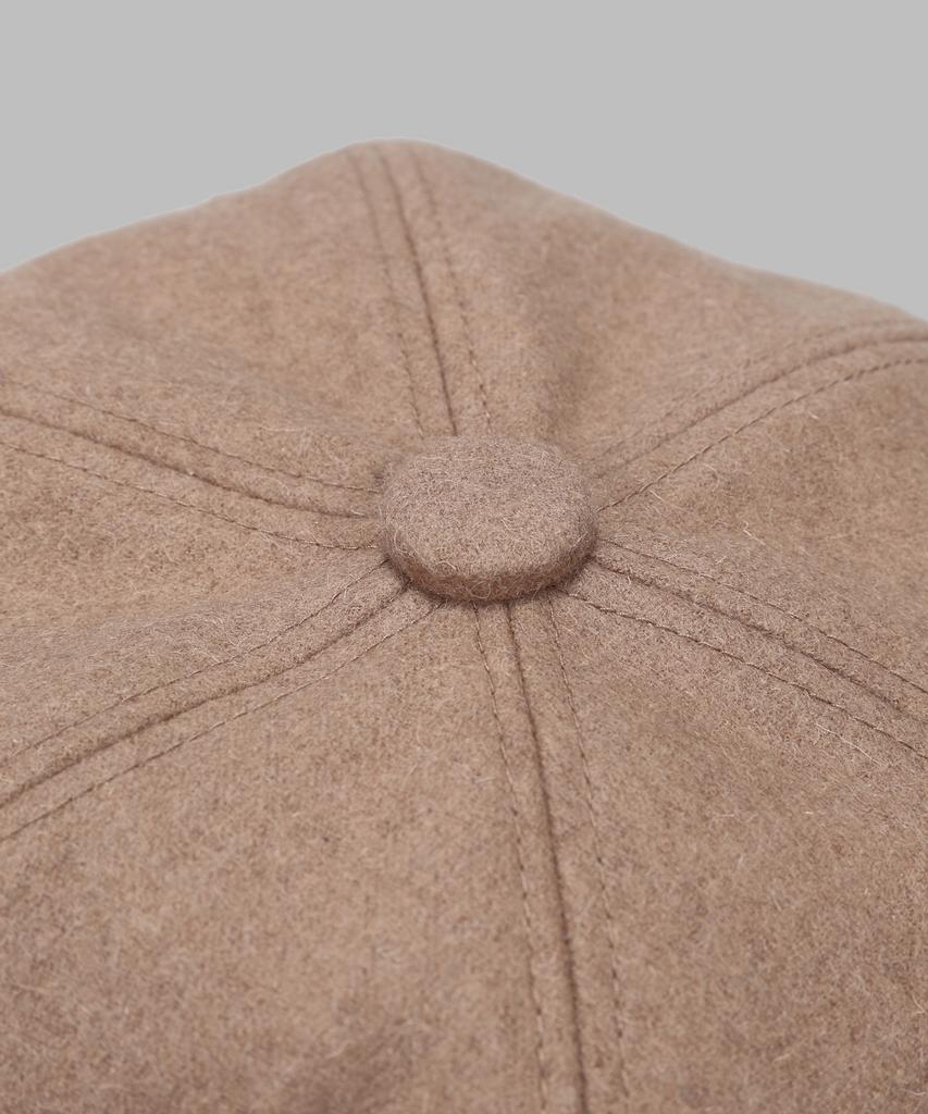 Maia Wool Baker Hat - Beige