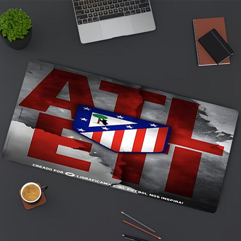 Fußballverein Aufdruck Mauspads, für Tastaturauflage Laptop PC Matte für Büro Home Office Nutzung, Schreibtischdekoration, Perfektes Geburtstagsgeschenk für Gamer