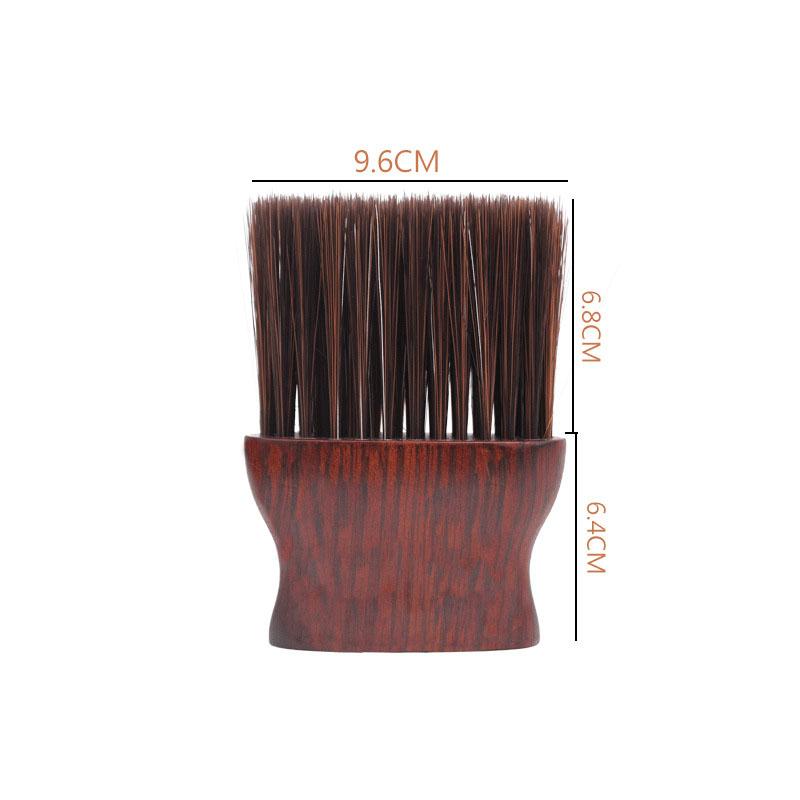 Rubber Wood Chipping Hairbrush Soft Brush Neck Brush Sharpening Fiber Hair Salon Hair Cutting Tools