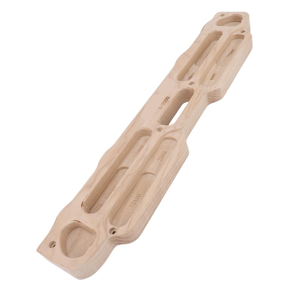 Wooden Rock Climbing Hangboard Training Climbing Fingerboard with Mounting Kit for Bouldering Finger Strength Pull Up