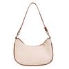 PU Leather Ladies Handbag Simple Armpit Bag Portable Half Moon Underarm Bag  Women