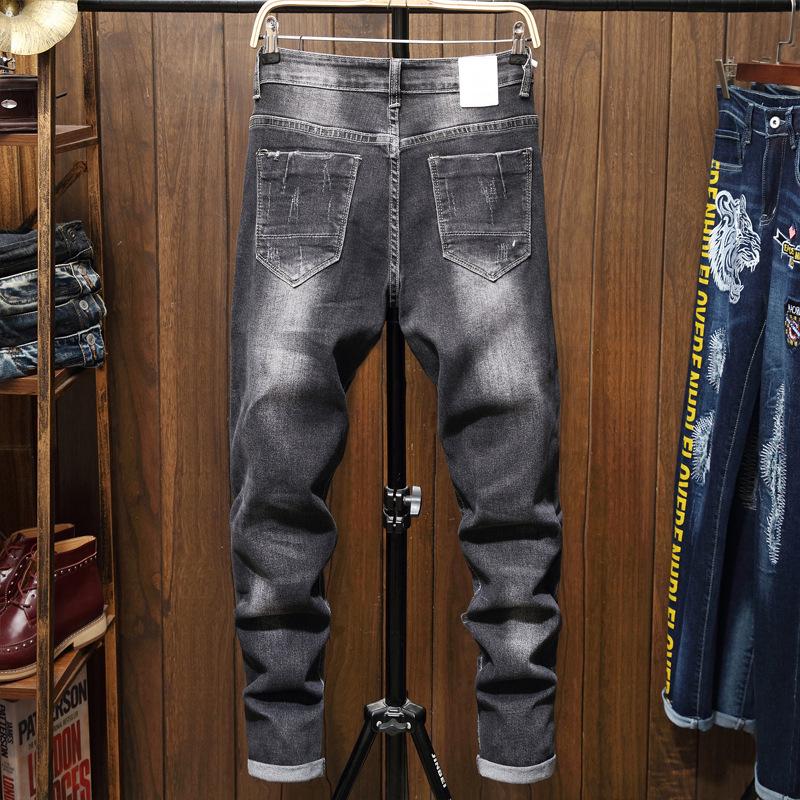 Buy Embroidered Jeans Men's Slim 