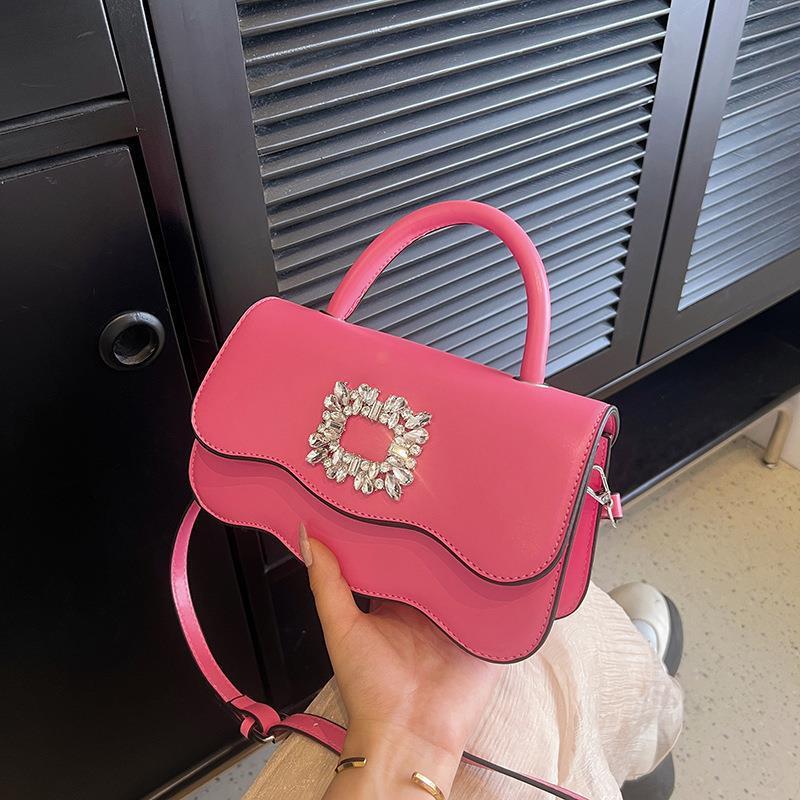 IELGY women's versatile candy-colored hand-held one-shoulder diagonal straddle fashion bag