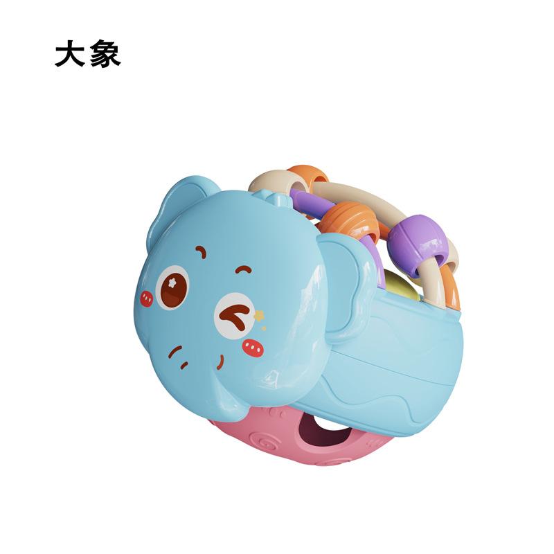 Baby Clutch Ball Rattle Fitness Soft Glue Hand Rattle, Fish Skewer Toothpaste Infant 0-1 Years Old Educational Toy