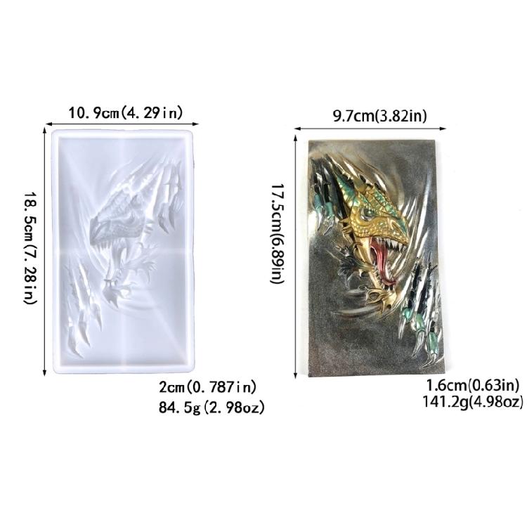 Resin Mould Soft Silicone Mold Table Ornament Decor Casting Tool for DIY Crafts