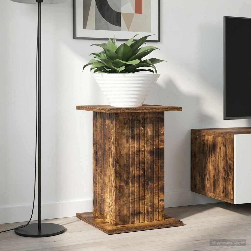 Plant Stand 2 pcs Smoked Oak 30.5 x 30 x 43 cm