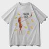 Funny Marcus The Worm Meme Casual Graphics T-shirt Mens Women T Shirts Short Sleeve Tops Streetwear Unisex