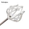 Silver White Alloy Fairy Wands for Girl Princess Wands for Kids Angel Wand for Party Cosplay Costume Wedding Birthday Party 49cm