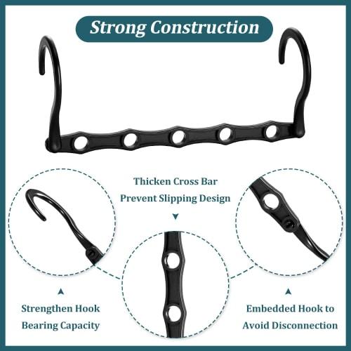 AMKUFO 6-Pack Closet Organizer, Magic Clothes Hanger, Space-Saving Closet Closer Organizer, Multipurpose Hanger Organizer, Dorm Room Essentials