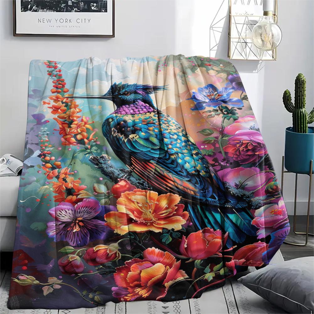 1 Pezzo Coperta in Flanella con Stampa Cartone Animato, Alta Qualità Confortevole per Tutte le Stagioni, Decorazione per la Casa, Calore e Comfort, Perfetta per Regalo di Natale Compleanno