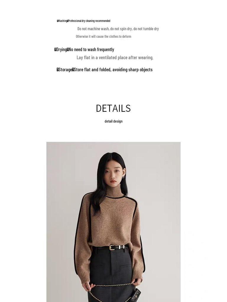 Melard Women's Striped Slim Fit Casual Pullover Sweater - Autumn/Winter Style